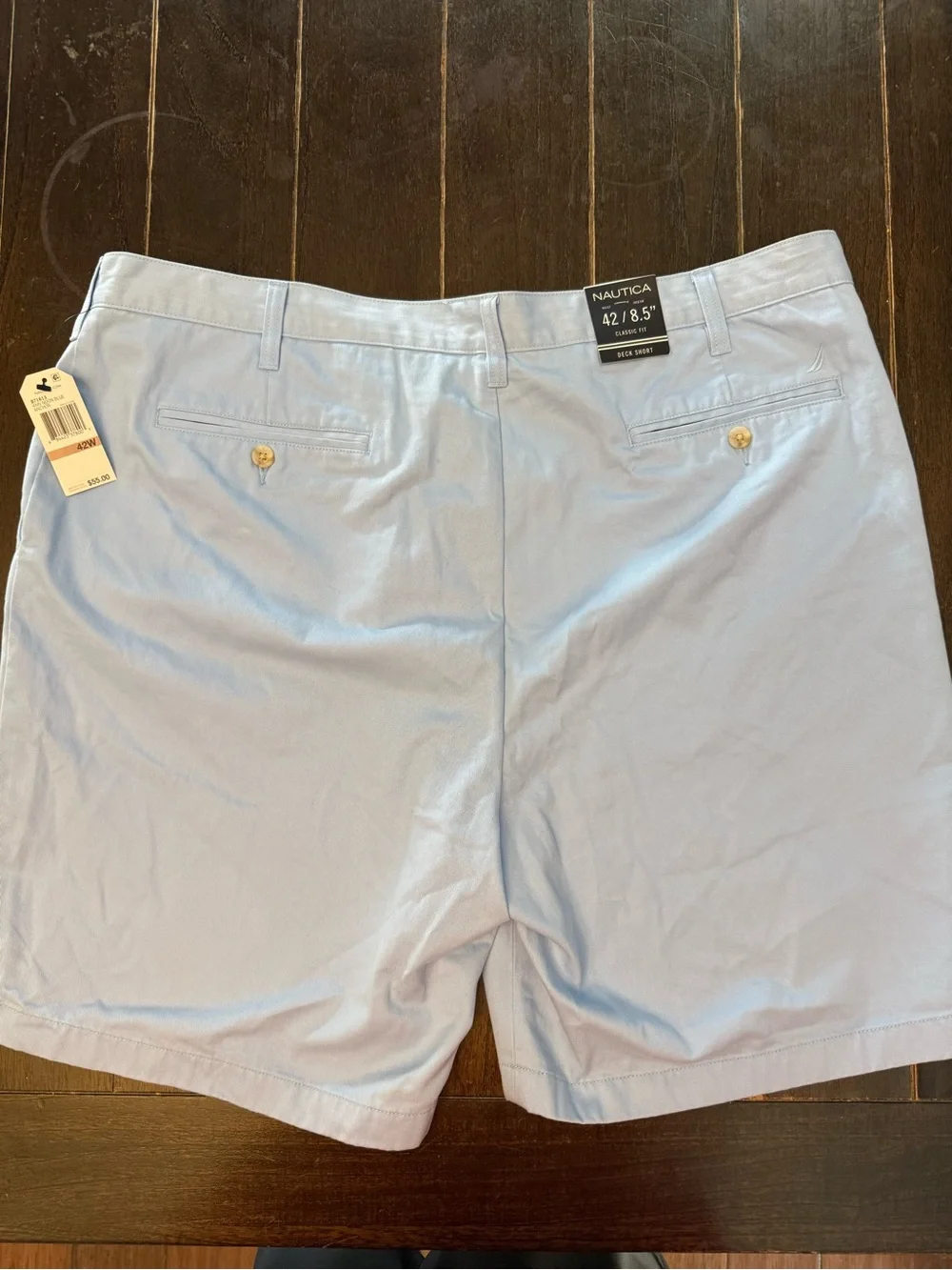 Nautica The Deck Short Men’s 42W 8.5” Classic Fit Light Blue NWT